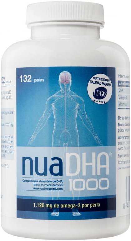 Nua Biological - NuaDHA 1000 - Beige and Blue markT