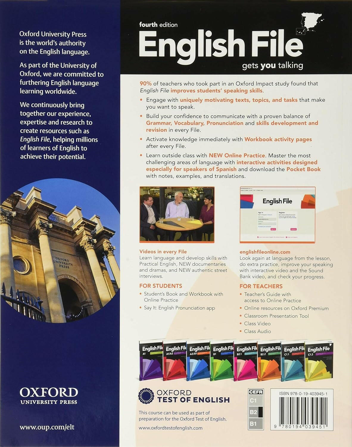 English File 4th Edition B2.2. - Beige and Blue markT
