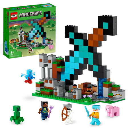 Lego 21244 Minecraft La Fortificación-Espada - Beige and Blue markT