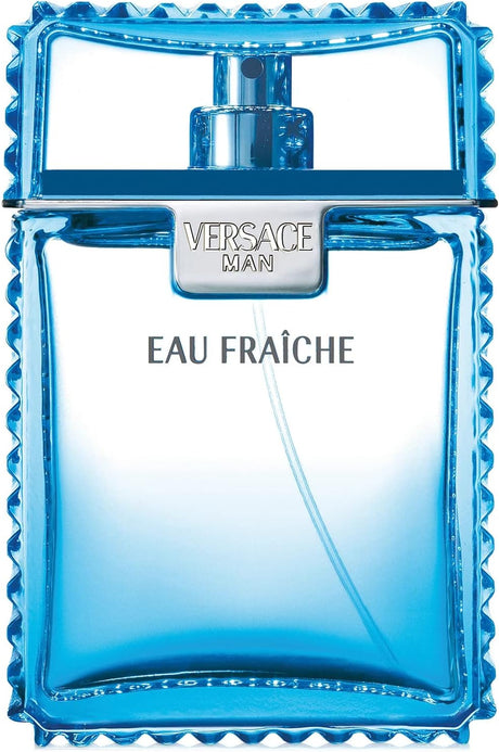 Versace Man Eau Fraîche Afte Shave - 100 ml - Beige and Blue markT